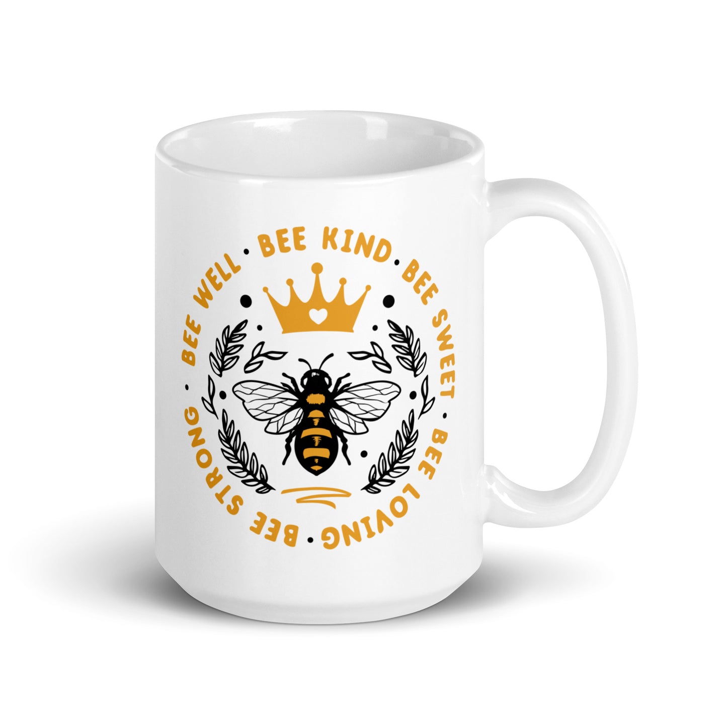 Bee Kind, Bee Thirsty Glossy Mug