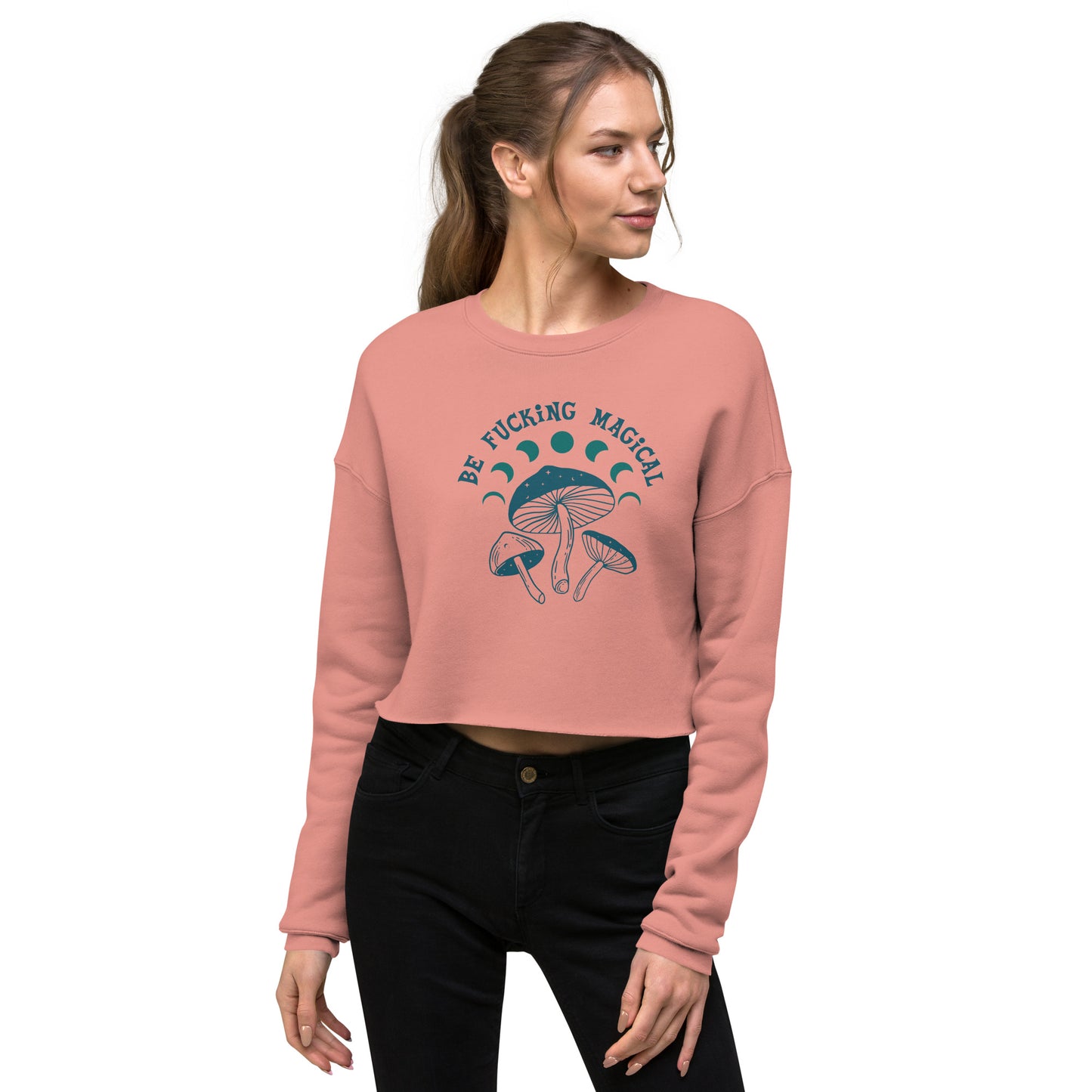 Be Fucking Magical Crop Sweatshirt