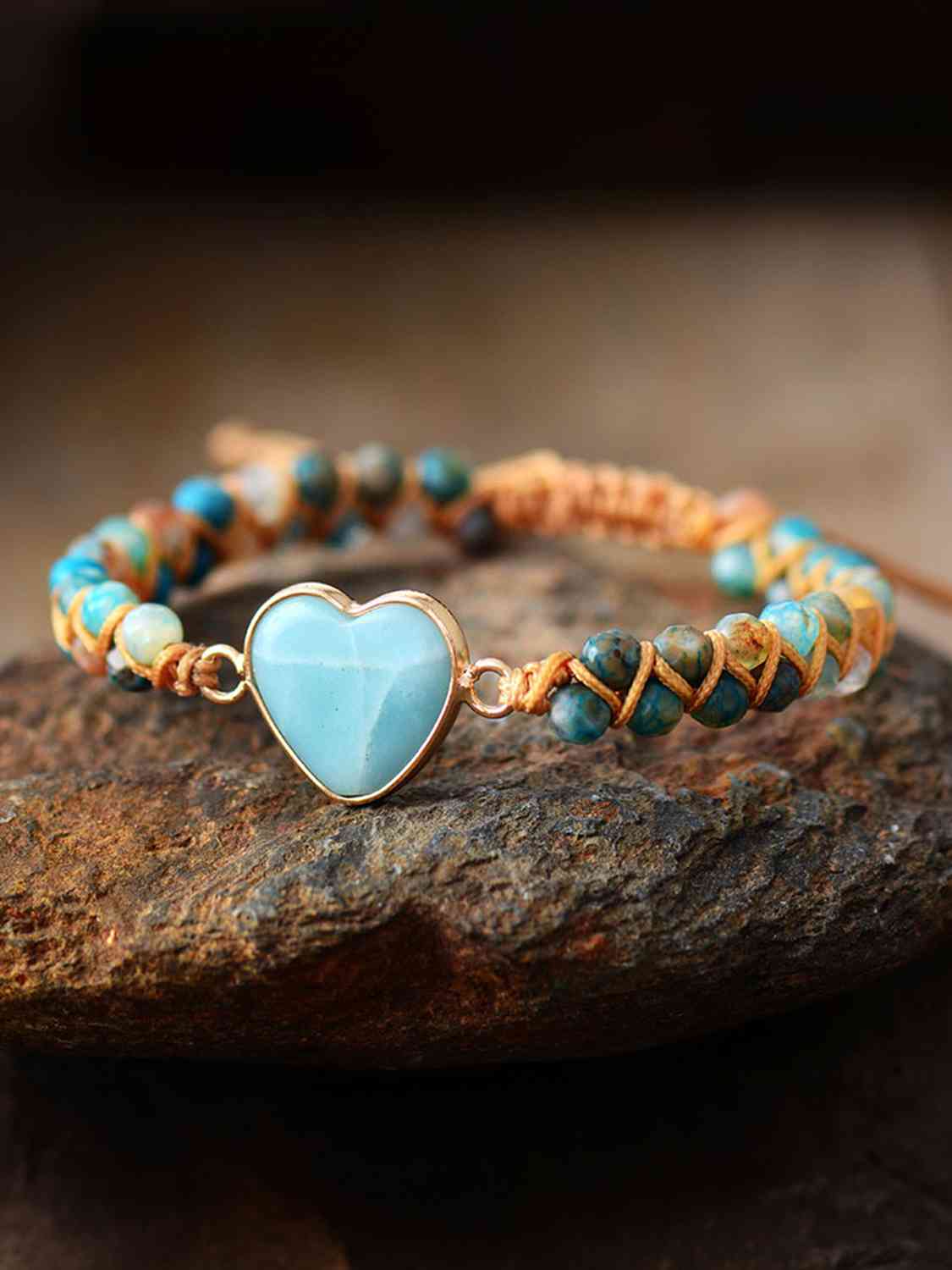 Heart-Shape Beaded Bracelet