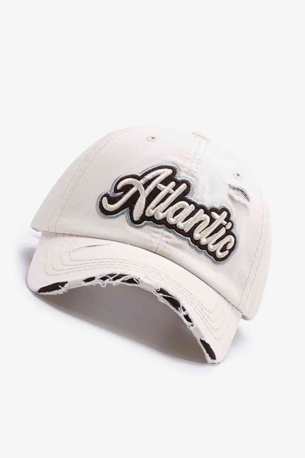 "Atlantic" Graphic Distressed Baseball Cap