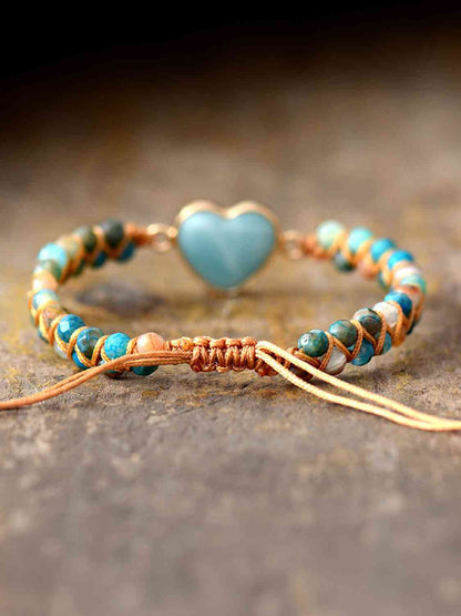 Heart-Shape Beaded Bracelet