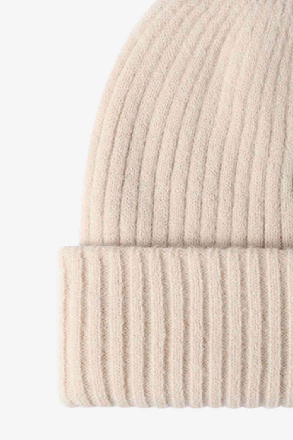 "Happy" Patch Beanie