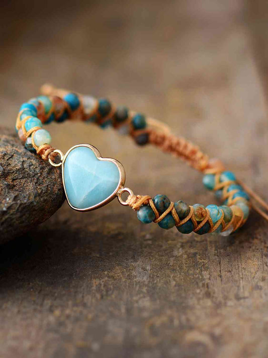 Heart-Shape Beaded Bracelet