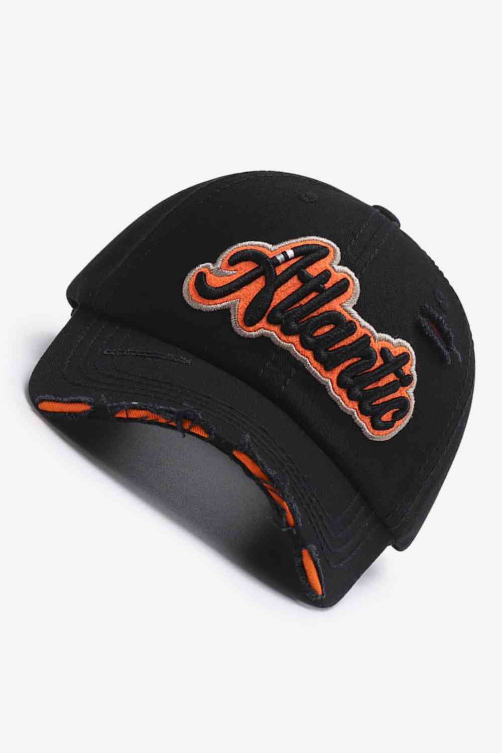 "Atlantic" Graphic Distressed Baseball Cap