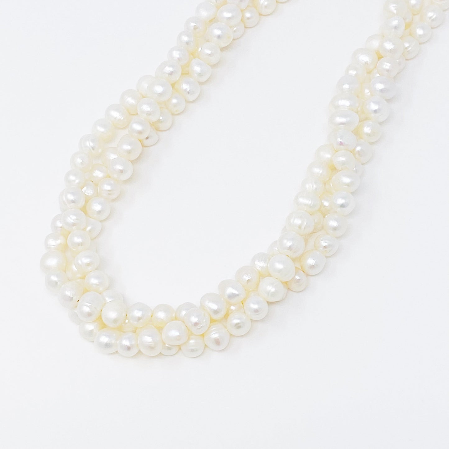 Three Strands Freshwater Pearl Necklace