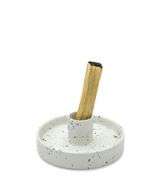 Palo Santo Holder - White