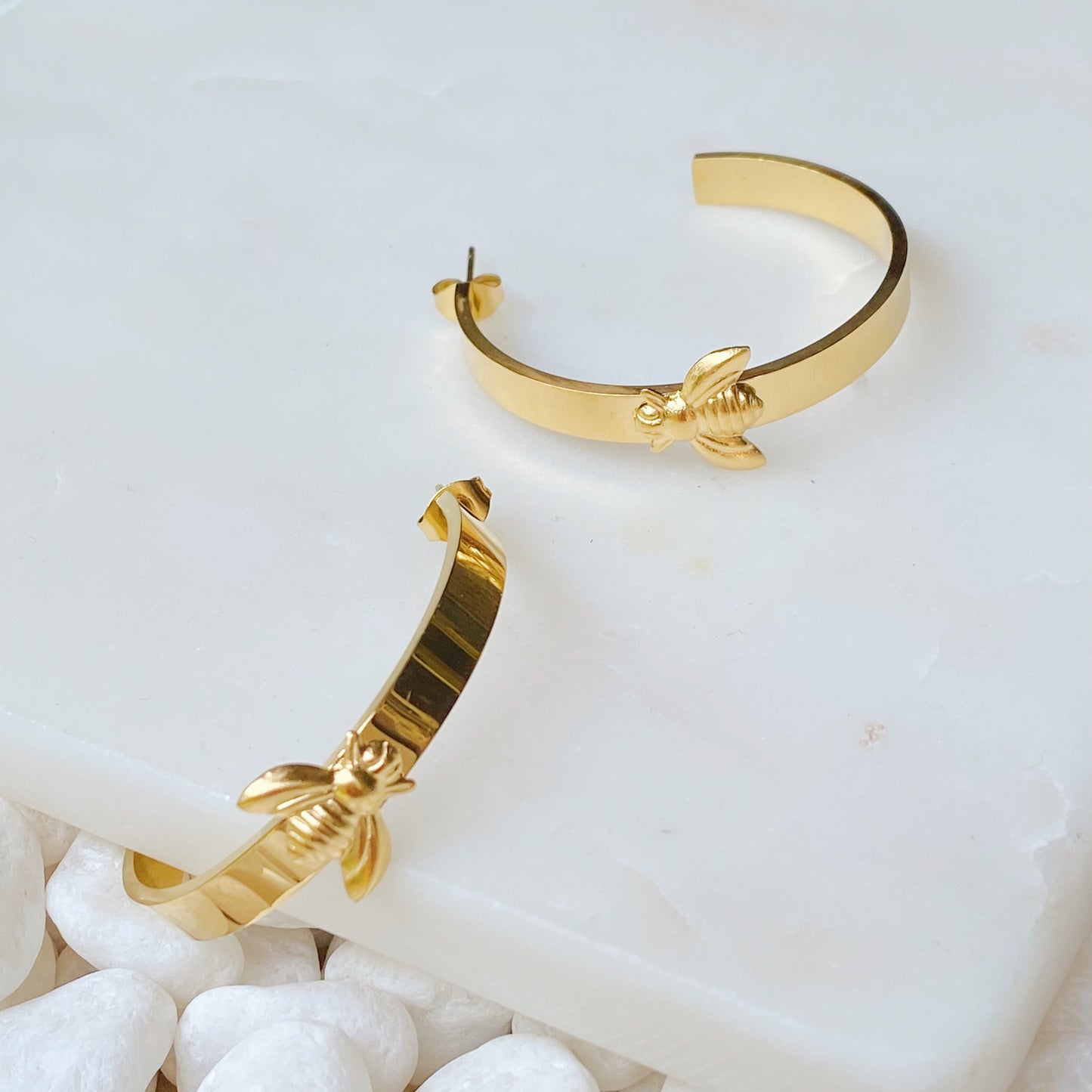 Bee Lovely Hoop Earrings