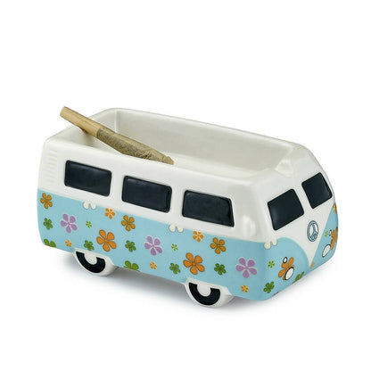 Vintage Bus Flower Power Ashtray_0