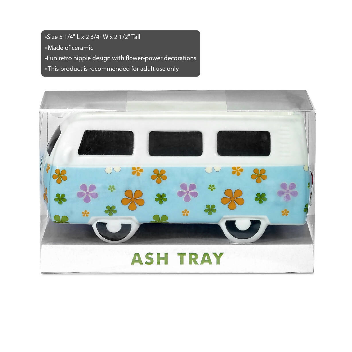 Vintage Bus Flower Power Ashtray_1