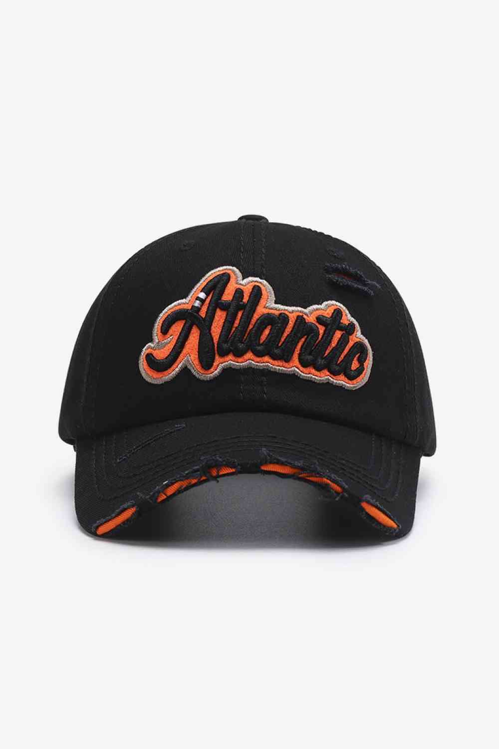 "Atlantic" Graphic Distressed Baseball Cap