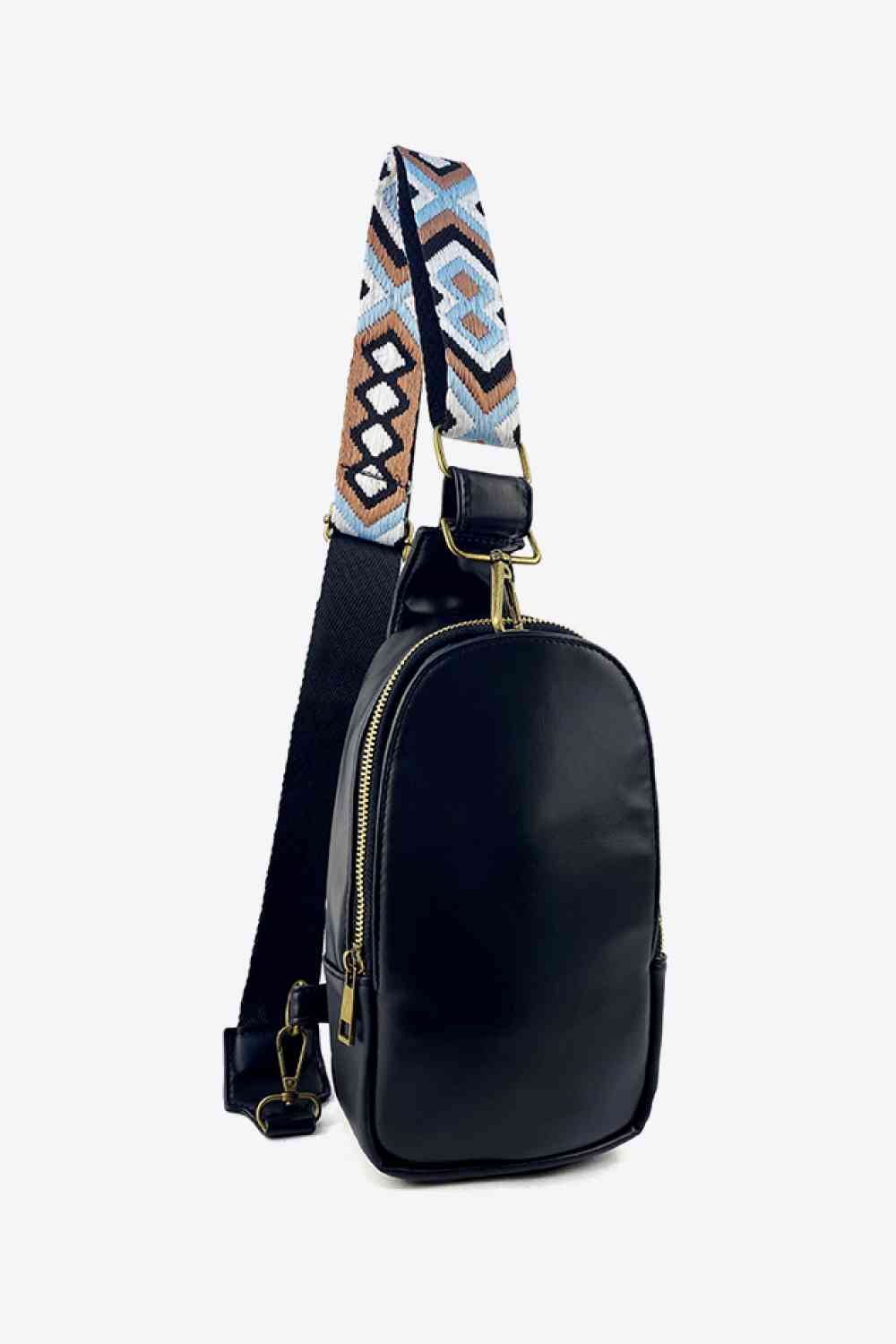 Random Pattern Adjustable-Strap Sling Bag